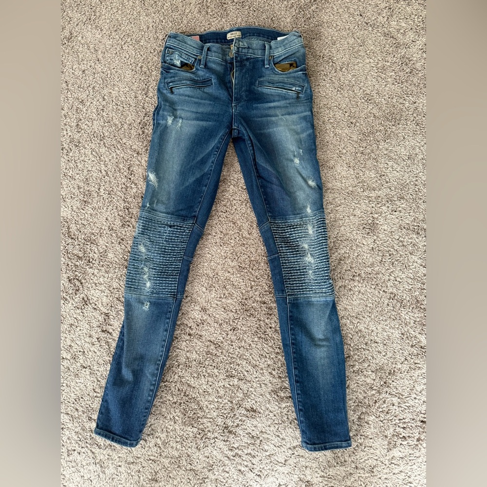 True Religion Distressed Blue Skinny Jeans